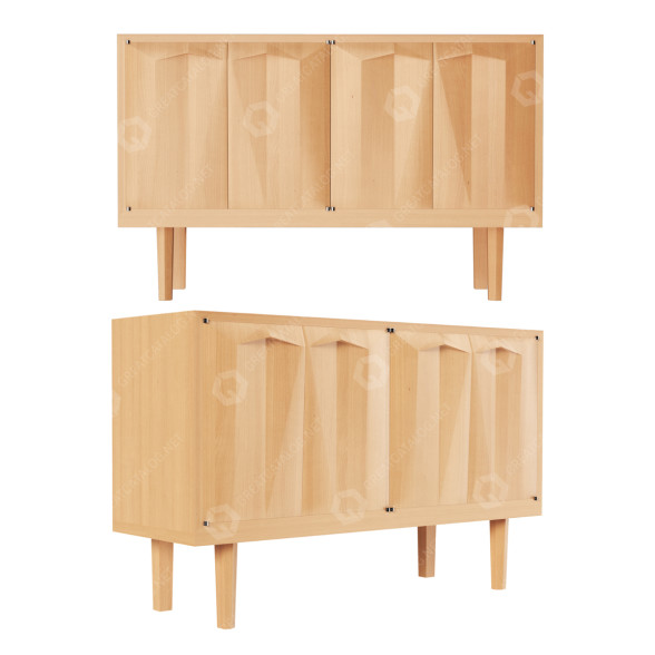 Dresser Linden Credenza by Rafe Mullarkey 3D model