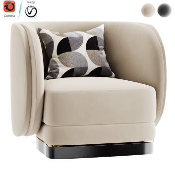 Крісло  Touched Interiors Downton 3D модель
