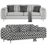 Sofá FH 3002 Brass Line Set by FurnitureHub - Isomiddinvfx1995