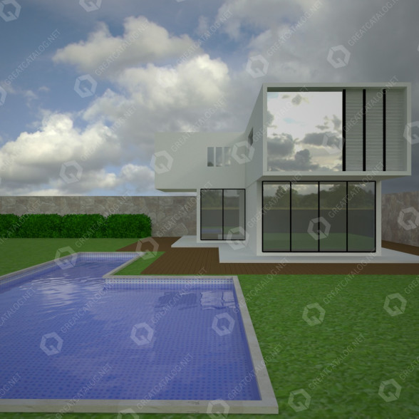 Haus Modern Villa 3D-Modell