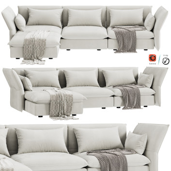 Диван  Vitra Mariposa Corner 3D модель