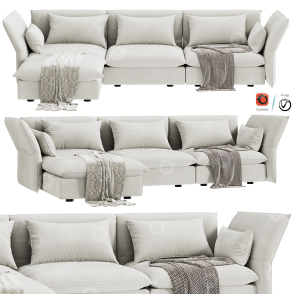 Sofa Vitra Mariposa Corner 3D-Modell
