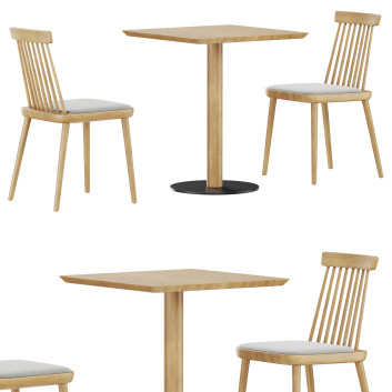 Table and Chairs Colonial by Sipa