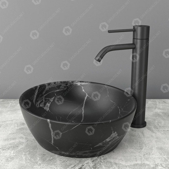 Lavabo Black Marble 2 Modelo 3D