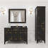 Baño Fenice Italia Set Alice Laccato Nero Oro - dizviz3d_Iryna