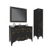 Baño Fenice Italia Set Alice Laccato Nero Oro - dizviz3d_Iryna