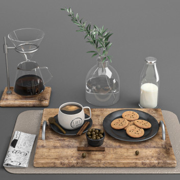 Servierter Tisch Accessories Set 2