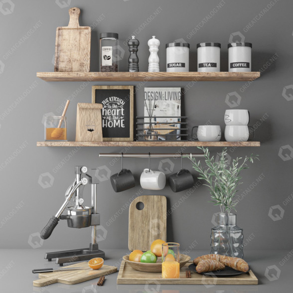 Decor Accessories Set 8 3D model