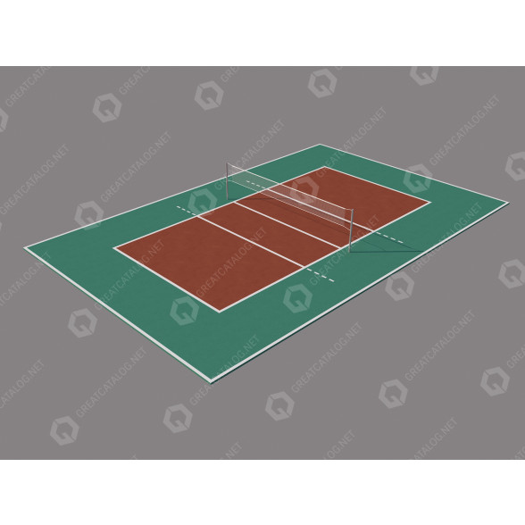 Boisko sportowe Volleyball Court model 3D