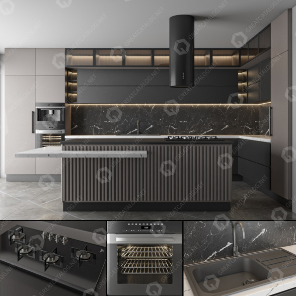 Kuchnia Set 8 model 3D