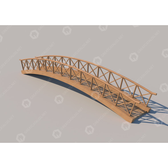 Brücke Wooden 3D-Modell