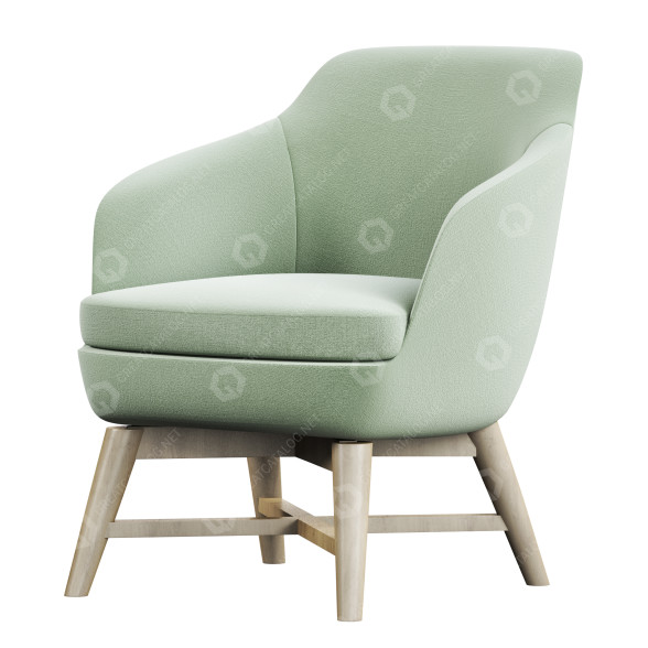 Fotel Albaplus Folha Lounge model 3D