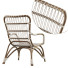 Armchair Moka Natural Rattan - Islomov