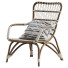 Armchair Moka Natural Rattan - Islomov
