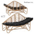 Шезлонг Anthropologie Positano Rattan Indoor Outdoor - Islomov