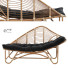 Шезлонг Anthropologie Positano Rattan Indoor Outdoor - Islomov