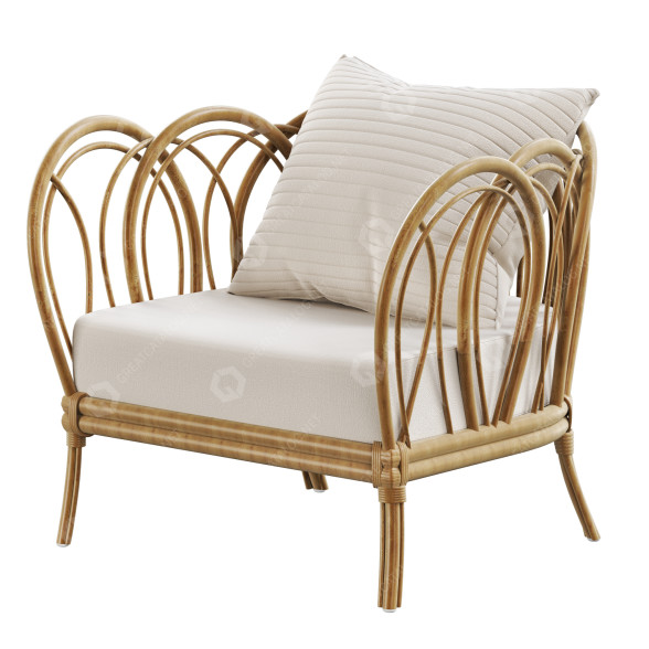 Крісло Melody Rattan 3D модель