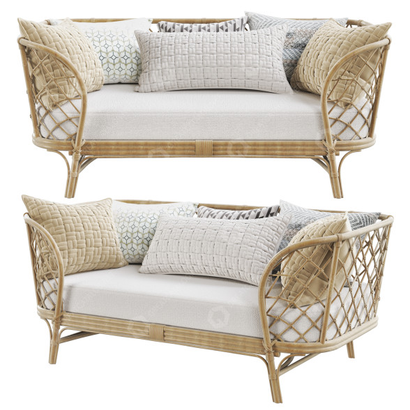 Sofa London Lounger 3D-Modell