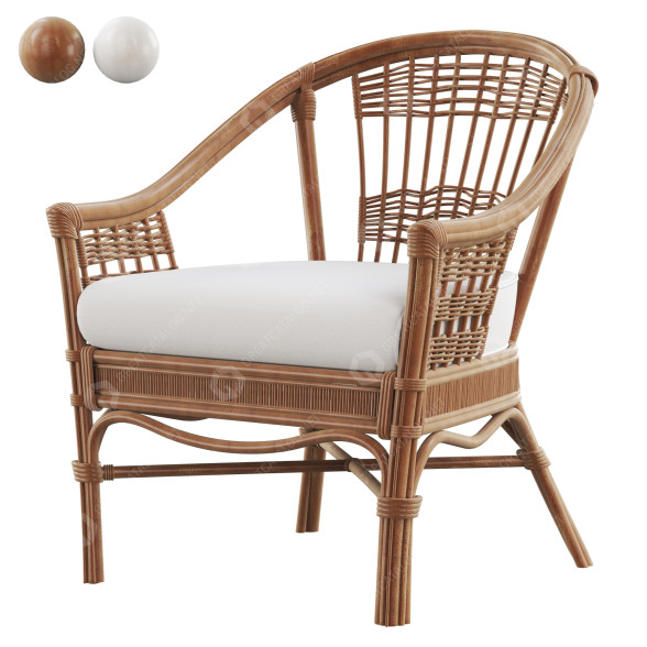 Крісло Bermuda Rattan 3D модель