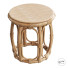 Coffee Table Round Natural Rattan Accent - Islomov