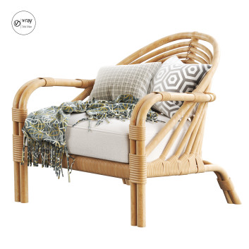 Fauteuil  Serena & Lily Edgewater Modèle 3D