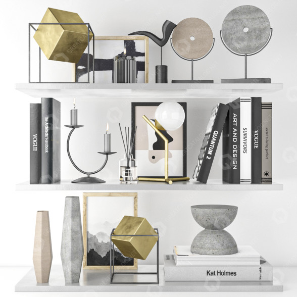 Decoración Set on Shelves 5 Modelo 3D