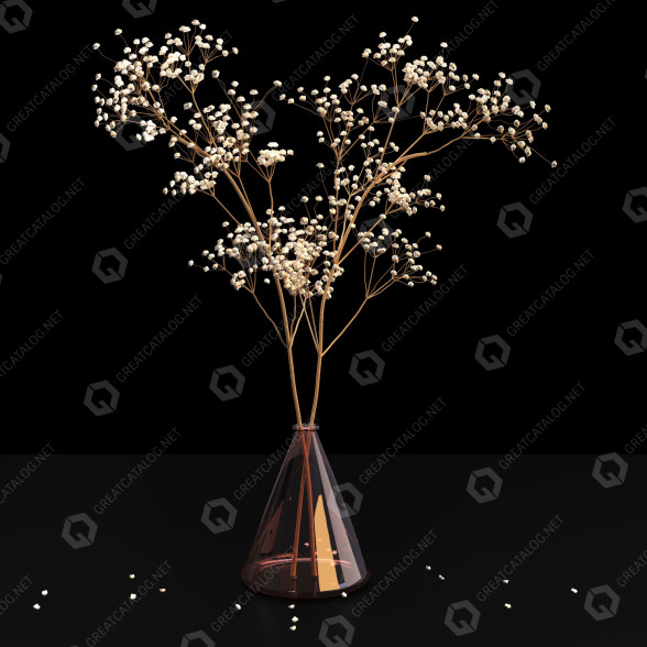 Blumenstrauß Trockene Blume 3D-Modell