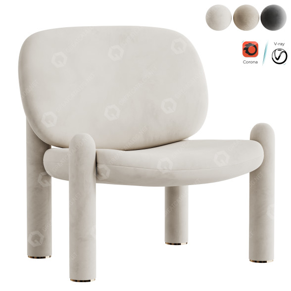Sillón Driade Tottori Modelo 3D