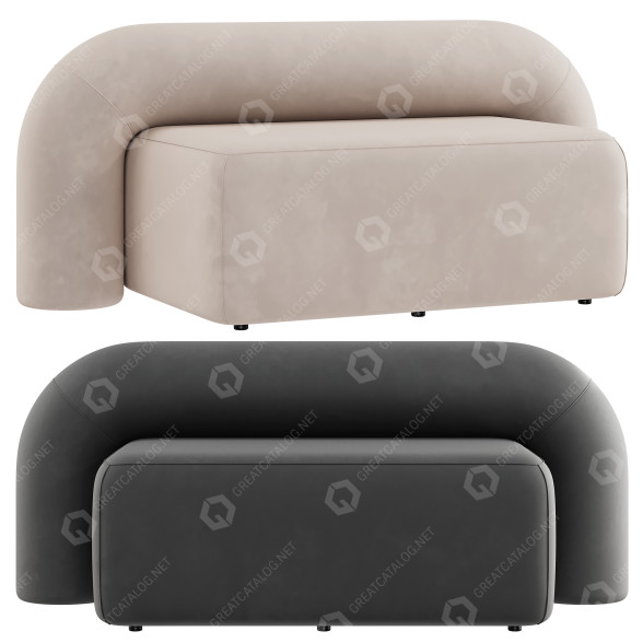 Диван Artu Moss 3D модель