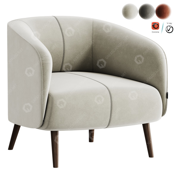 Sillón Laskasas Amalfi Modelo 3D