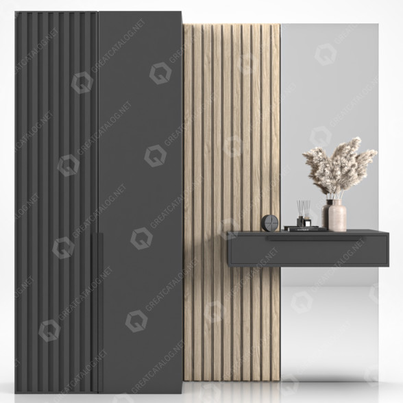 Hallway and Decor Set 2 3D model