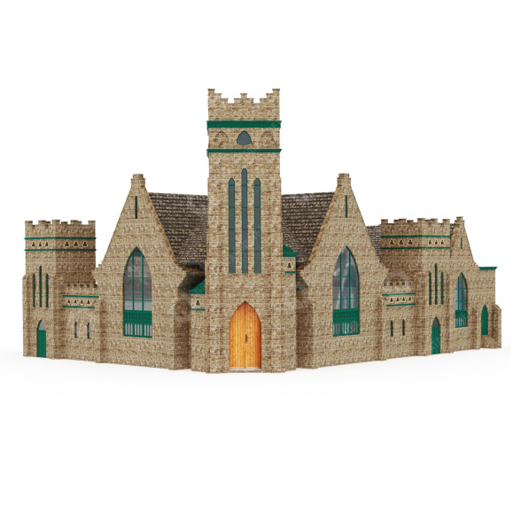Церква Greenwood Baptist 3D модель