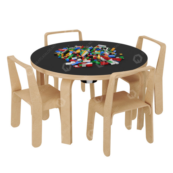 Table et chaises pour enfants Look Me modèle 3D