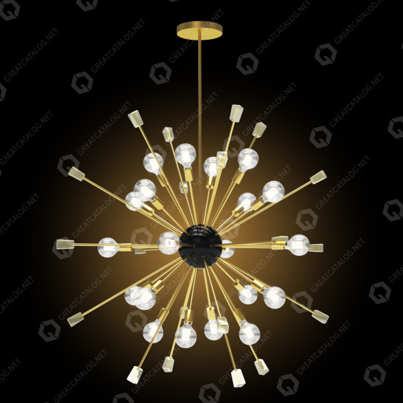 Люстра Restoration Hardware Italian Starburst 3D модель