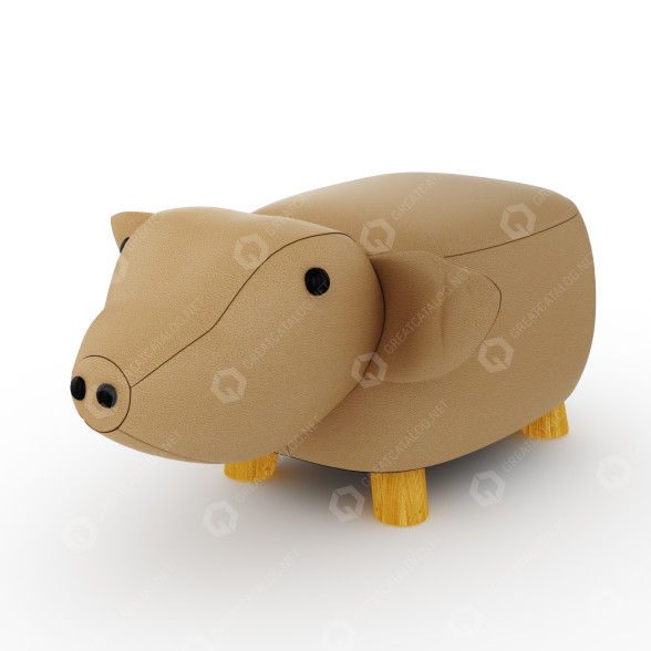 Otomana dla dzieci Piglet by Jiggle & Giggle model 3D