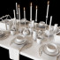 Table servie Black - rudabilka12