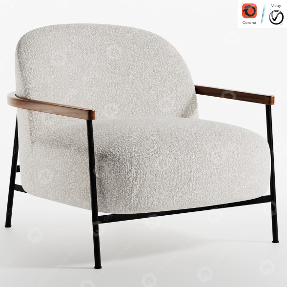 Sillón Gubi Sejour Modelo 3D