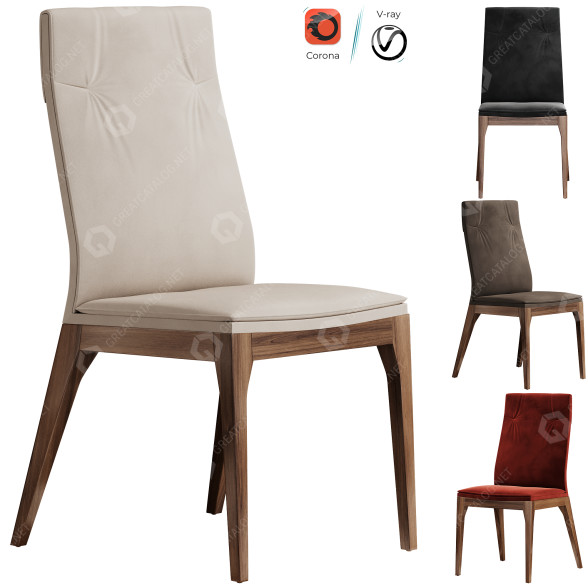 Stuhl Cattelan Italia Tosca 3D-Modell