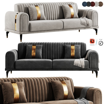 Диван  FH 5020 Luxury Italian by FurnitureHub 3D модель