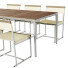 Tisch und Stuhl B&B Italia Mirto Outdoor Iroko - Kudim