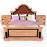 Bett und Nachttischchen Oakwood - Kudim