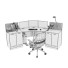 Espacio de trabajo Office Furniture 3 - Kudim