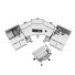 Espacio de trabajo Office Furniture 3 - Kudim