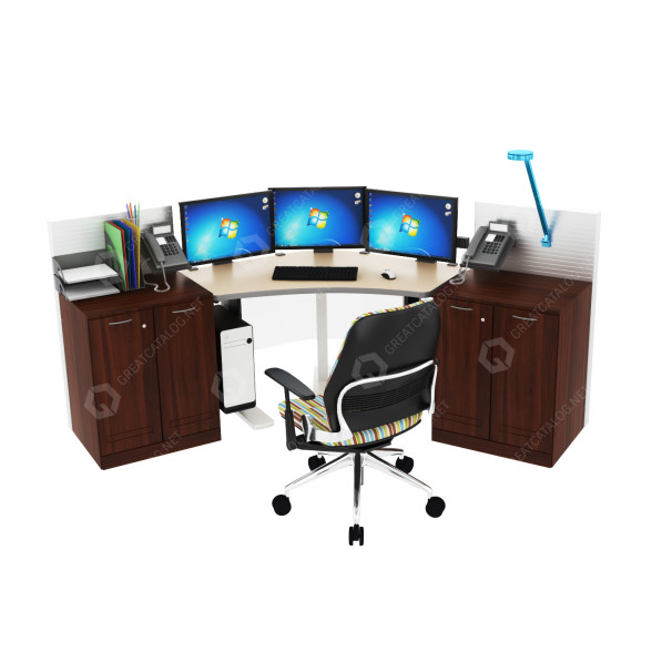 Espacio de trabajo Office Furniture 3 Modelo 3D