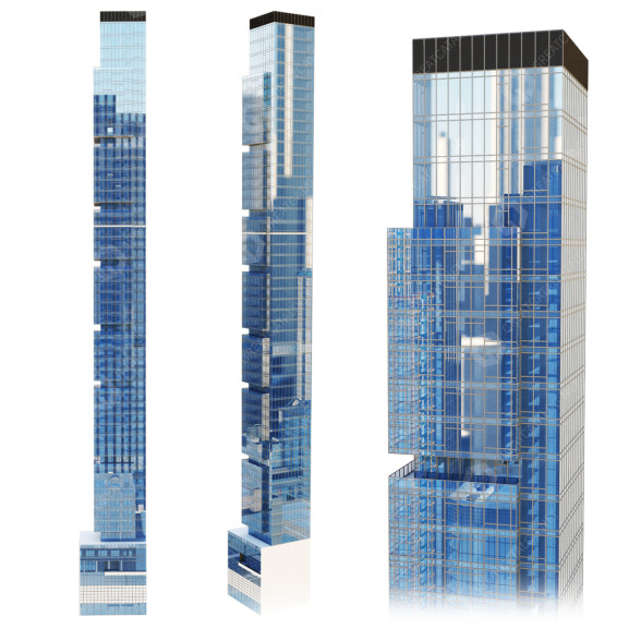 Bâtiment One Madison New York modèle 3D