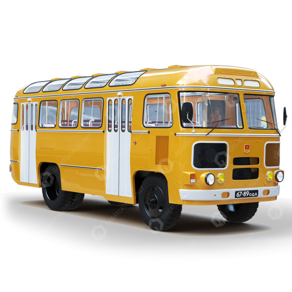Bus PAZ-672 3D-Modell