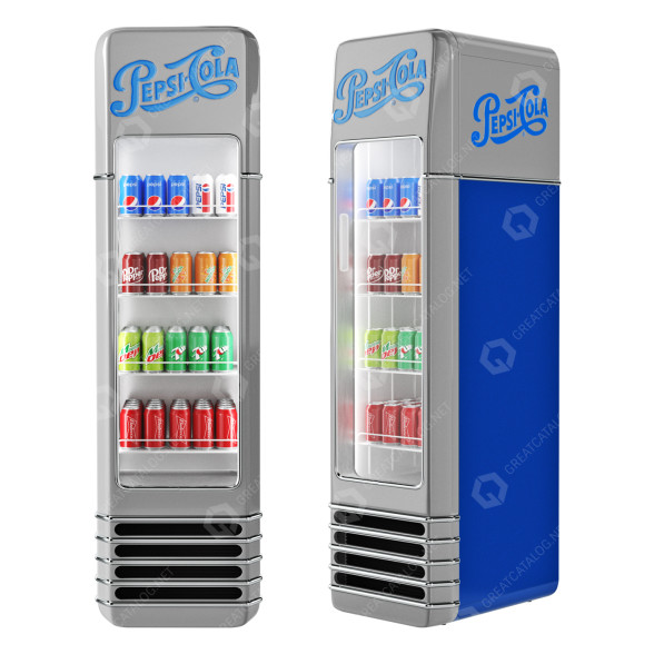Kühlschrank Retro Pepsi Cola 3D-Modell