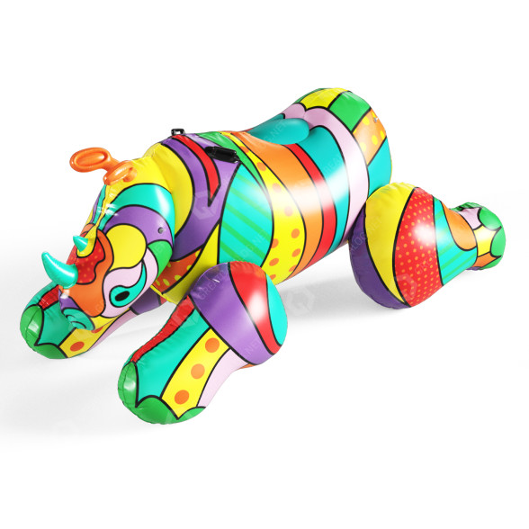 Nadmuchiwana zabawka Bestway H2O-Go Pop Art Rhino Pool model 3D
