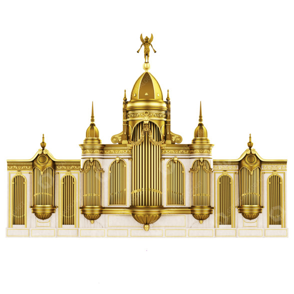 Musikinstrument Organ 3D-Modell