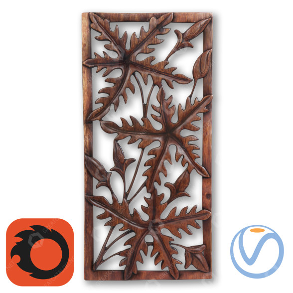 Панель Wooden 3D модель